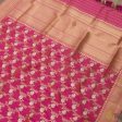 Orange-Pink Pure Katan Silk Banarasi Handloom Kadwa Jangla Dupatta Online now