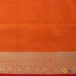 Orange Pure Katan Silk Banarasi Handloom Saree on Sale