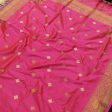 Orange-Pink Pure Katan Silk Banarasi Handloom Dupatta For Discount