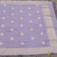 Lilac Pure Katan Silk Banarasi Handloom Dupatta Online Sale