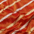 Gold Rust Pure Katan Silk Tissue Banarasi Handwoven Dupatta Cheap