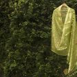 Pista Green Pure Kora Net Banarasi Handloom Dupatta For Sale