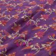 Purple Pure Khaddi Georgette Banarasi Handloom Dupatta For Sale