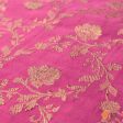 Pink Pure Katan Silk Kadwa Jangla Handloom Dupatta Online