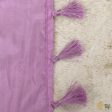 Light Lilac Pure Katan Silk Banarasi Handloom Petite Dupatta Hot on Sale