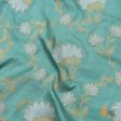 Light Ferozi Blue Pure Katan Silk Banarasi Handloom Kadwa Saree Online