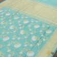 Light Ferozi Blue Pure Katan Silk Banarasi Handloom Kadwa Saree Online