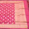 Gulabi Pink Pure Katan Silk Kadwa Jangla Handloom Dupatta For Cheap