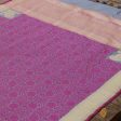 Grey-Gajri Pink Pure Katan Silk Banarasi Handloom Dupatta Sale