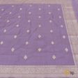 Mauve Pure Katan Silk Banarasi Handloom Dupatta Hot on Sale