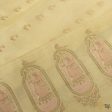 Light Yellow Pure Katan Silk Banarasi Handloom Petite Dupatta For Cheap