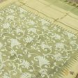 Light Pista Green Pure Kora Net Banarasi Handloom Dupatta on Sale