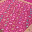 Peach-Gulabi Pink Pure Katan Silk Banarasi Kadwa Handloom Dupatta Discount