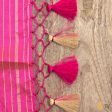 Gulabi Pink Pure Katan Silk Kadwa Jangla Handloom Dupatta For Cheap