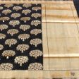 Black Pure Silk Georgette Banarasi Handloom Saree on Sale