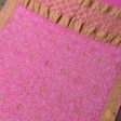 Light Gulabi Pink Pure Georgette Banarasi Handloom Bandhani Dupatta Online