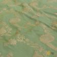 Pista Green Pure Katan Silk Banarasi Handloom Kadwa Jangla Dupatta For Sale