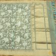 Light Blue Pure Kora Silk Net Banarasi Handloom Dupatta Supply