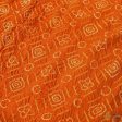 Orange Pure Georgette Banarasi Handloom Bandhani Dupatta Sale