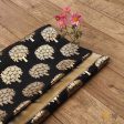 Black Pure Silk Georgette Banarasi Handloom Saree on Sale