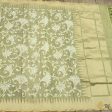 Green Pure Kora Net Banarasi Handloom Dupatta Supply