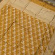 Mustard Pure Katan Silk Banarasi Handwoven Dupatta For Sale