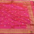 Orange-Pink Pure Katan Silk Banarasi Handloom Dupatta For Discount