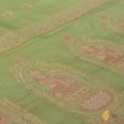 Pista Green Pure Katan Silk Banarasi Handwoven Dupatta Discount