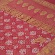 Coral Pink Pure Georgette Banarasi Handloom Bandhani Dupatta Cheap