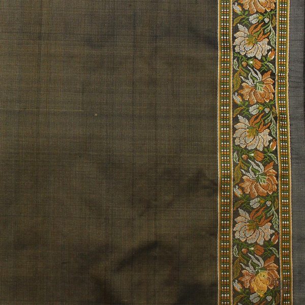 Black Pure Soft Satin Silk Banarasi Handloom Saree Online now