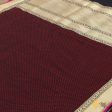 Black-Burgundy Pure Katan Silk Handwoven Banarasi Saree on Sale