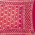 Pink Pure Georgette Banarasi Handloom Bandhani Dupatta on Sale