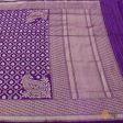 Purple Pure Katan Silk Banarasi Handloom Saree Cheap