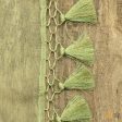 Pista Green Pure Kora Silk Net Banarasi Handloom Dupatta Supply