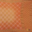 Peach-Orange Pure Georgette Banarasi Handloom Bandhani Dupatta Discount