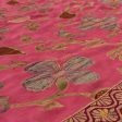 Light Pink Pure Chiffon Georgette Banarasi Handloom Dupatta Sale