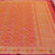 Light Orange-Pink Pure Katan Silk Banarasi Handloom Patola Dupatta Cheap