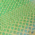 Green - Light Blue Pure Georgette Banarasi Handloom Bandhani Dupatta For Cheap