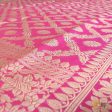 Light Peach-Pink Pure Katan Silk Banarasi Handloom Dupatta Online Hot Sale