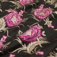 A Bed of Roses  Black Pure Katan Silk Banarasi Handloom Saree on Sale