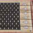 Black Pure Kora Silk Net Banarasi Handloom Saree For Discount