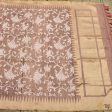 Light Coral Peach Pure Kora Net Banarasi Handloom Dupatta Fashion