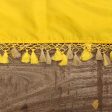 Orange-Yellow Pure Katan Silk Banarasi Handloom Dupatta For Discount