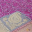 Grey-Gajri Pink Pure Katan Silk Banarasi Handloom Dupatta Sale