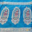 Peacock Blue Pure Katan Silk Banarasi Handwoven Dupatta Supply