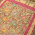 Gold Pure Kora Tissue Net Banarasi Handloom Dupatta Discount