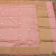 Peach-Pink Pure Katan Silk Banarasi Handloom Dupatta Cheap