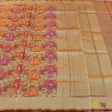 Gold Pure Kora Net Banarasi Handloom Dupatta Supply