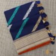 Navy Blue Pure Katan Silk Banarasi Handwoven Dupatta Online Sale