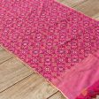 Rani Pink Pure Silk Georgette Banarasi Handloom Petite-Dupatta Hot on Sale